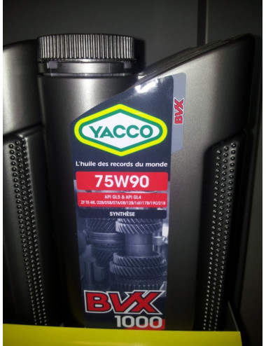 HUILE TRANSMISSION YACCO 80W90