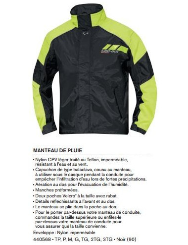 Manteau de pluie