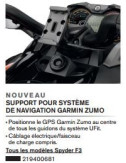 Support pour système de navigation GARMIN ZUMO