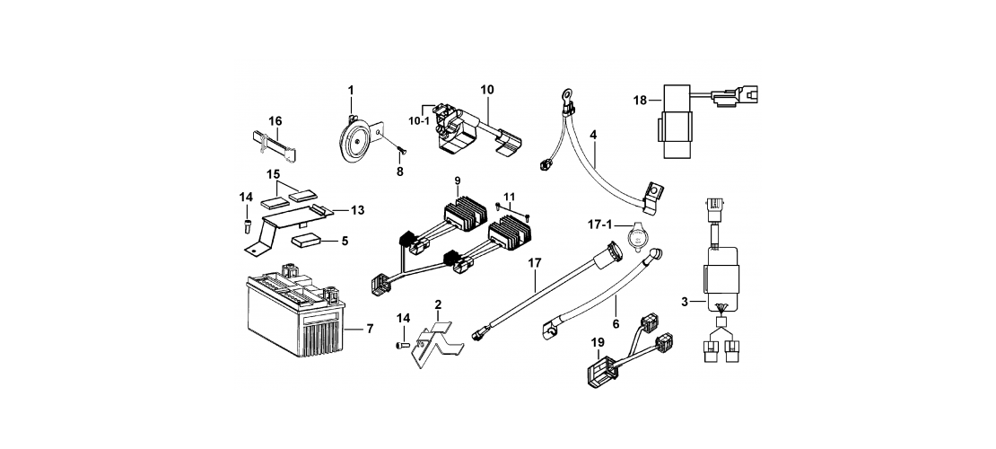 COMPOSANTS ELECTRIQUES TGB INJECTION