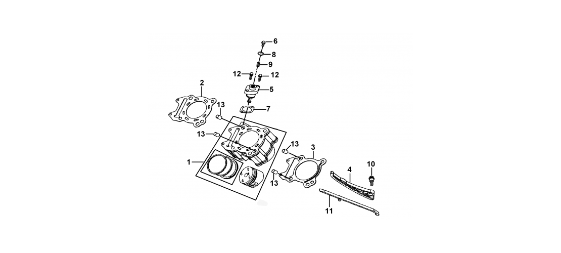 CYLINDRE/PISTON TGB 325