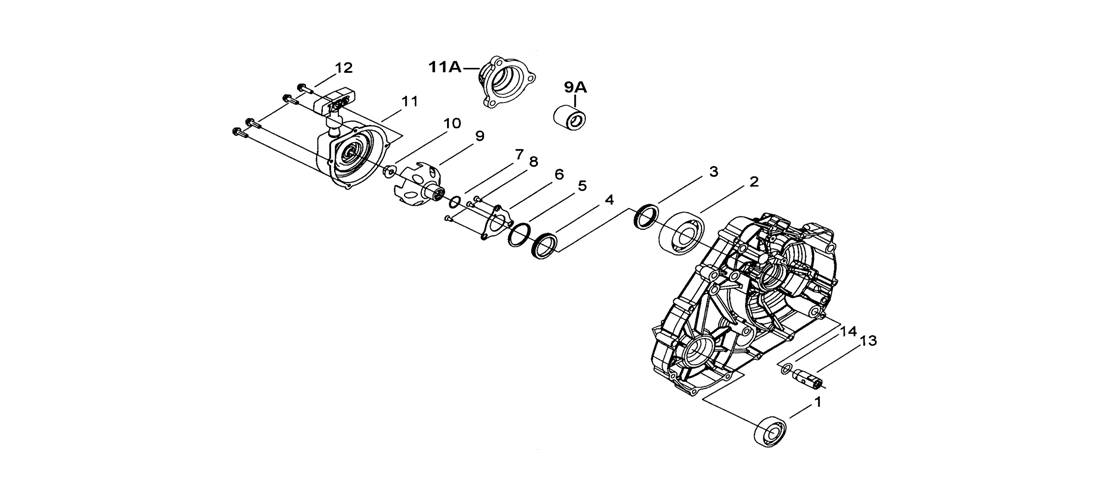 CACHE CARTER MOTEUR GAUCHE 1