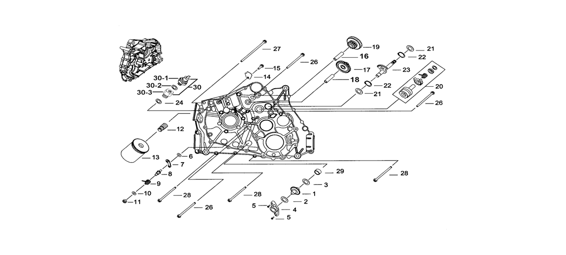 CARTER MOTEUR GAUCHE