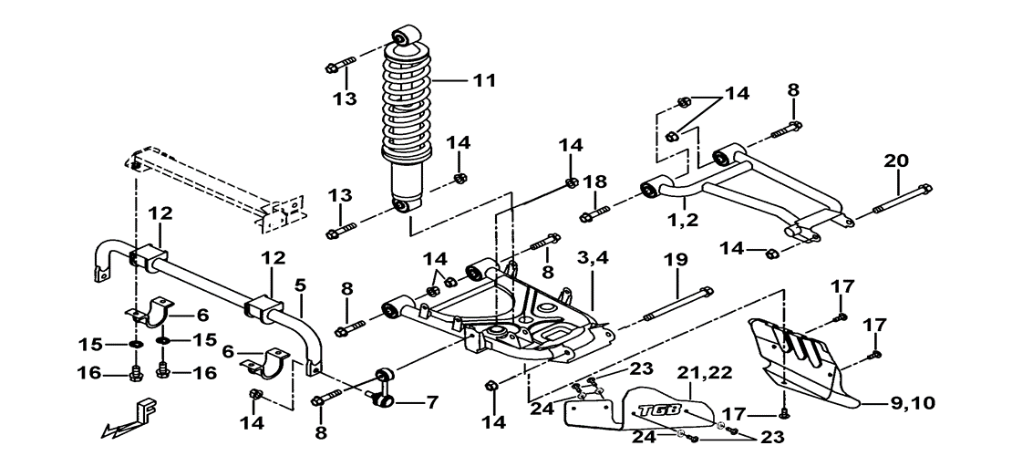 BRAS OSCILLANT