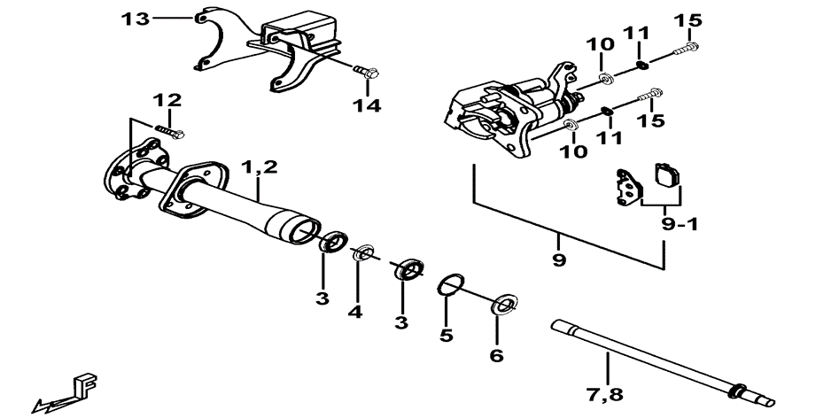 BOITIER AXE ROUE AR 