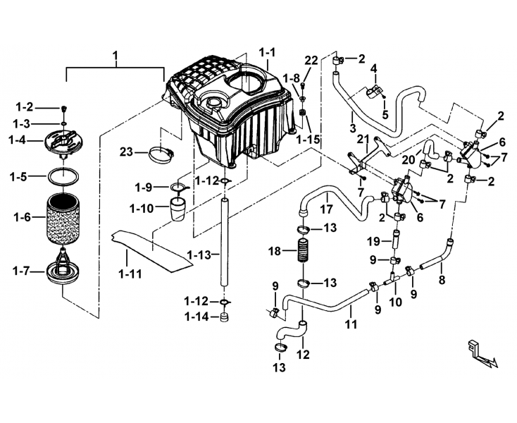 FILTRE A AIR V-TWIN