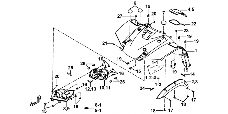 CARROSSERIE AVANT