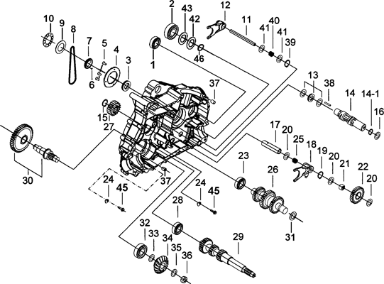 CARTER MOTEUR GAUCHE 2