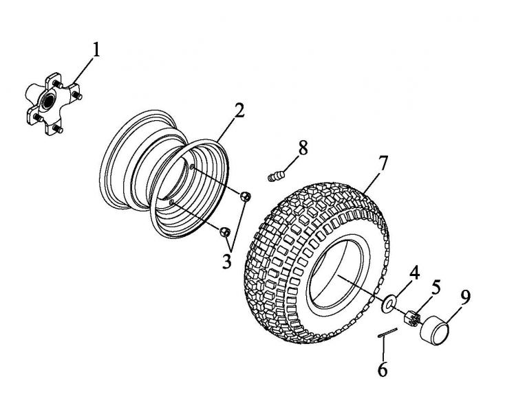 MOYEU/ROUE AR