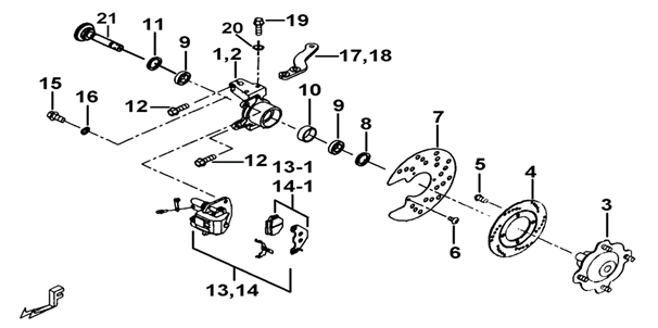 FUSEE  ARTICULATION  DIRECTION