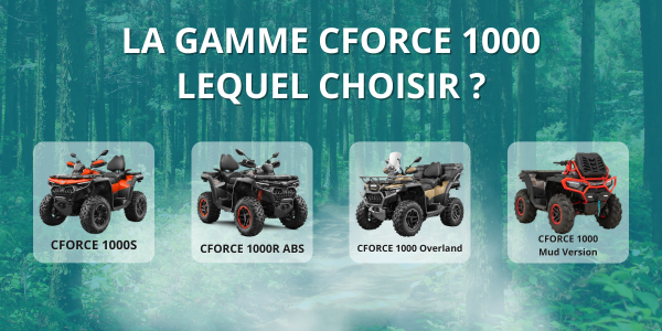 La gamme des CFORCE 1000 : quel véhicule est fait pour vous ?